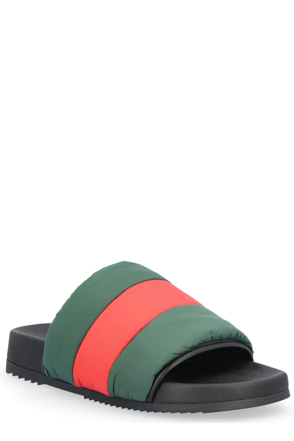 Gucci Padded Web Slide Sandals
