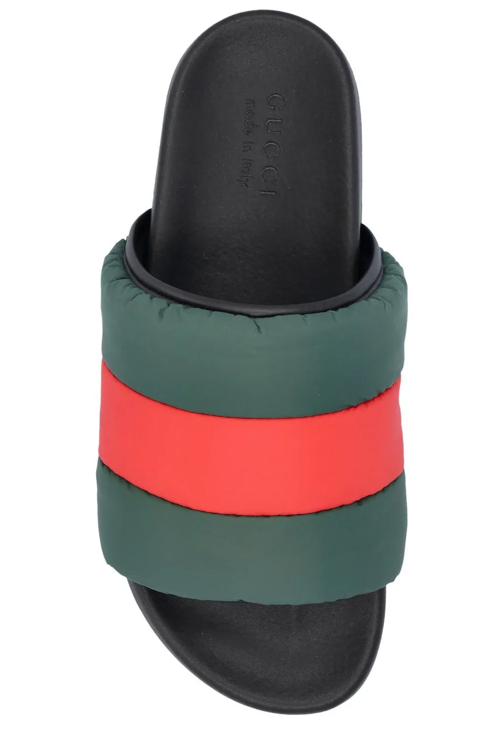 Gucci Padded Web Slide Sandals