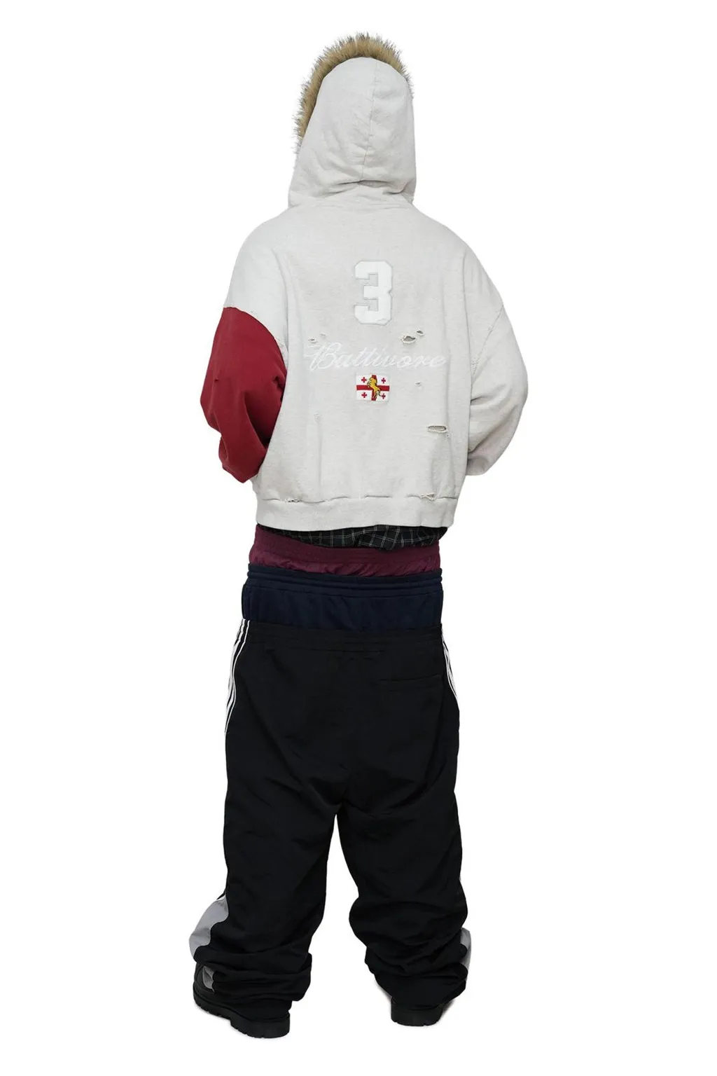 Buttivore Fur Lining Zip Hoodie / Oatmeal Melange