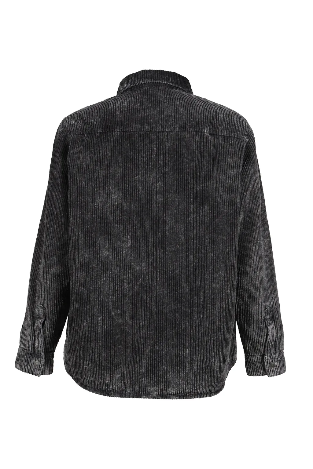 Corduroy Padded Overshirt / Blk