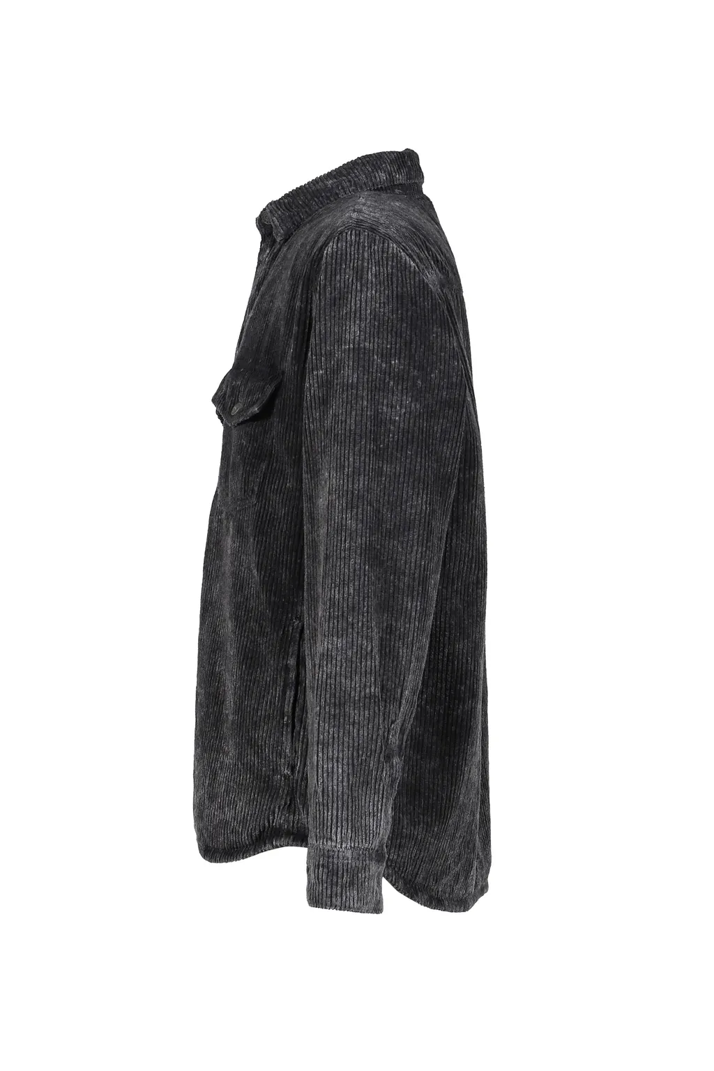 Corduroy Padded Overshirt / Blk