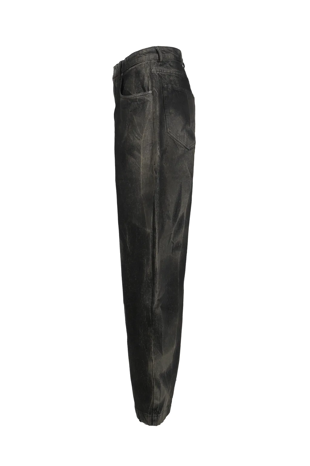 Denim Wide Leg Pant / Blk Vein