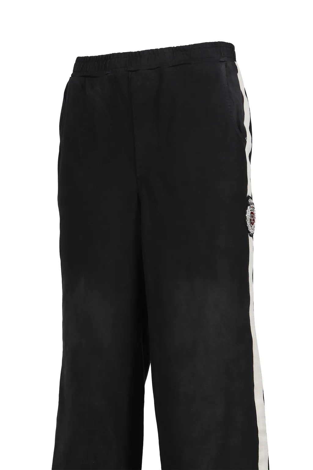 Academy Ripped Track Pant / Vtg Blk