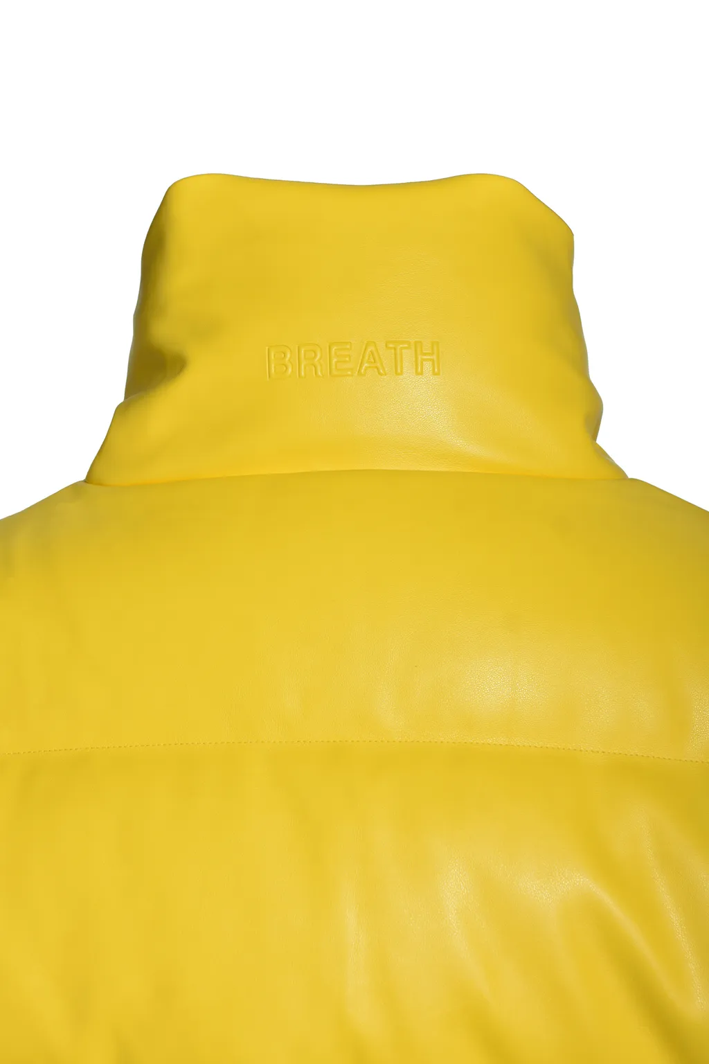 Faux Leather Down Jacket / Yel