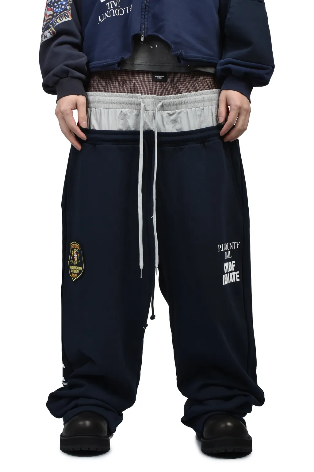 3 Layered Sweatpants / Nvy