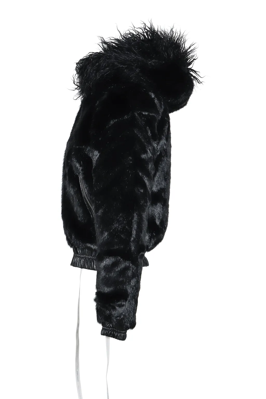 Faux Fur Bomber Jacket / Blk