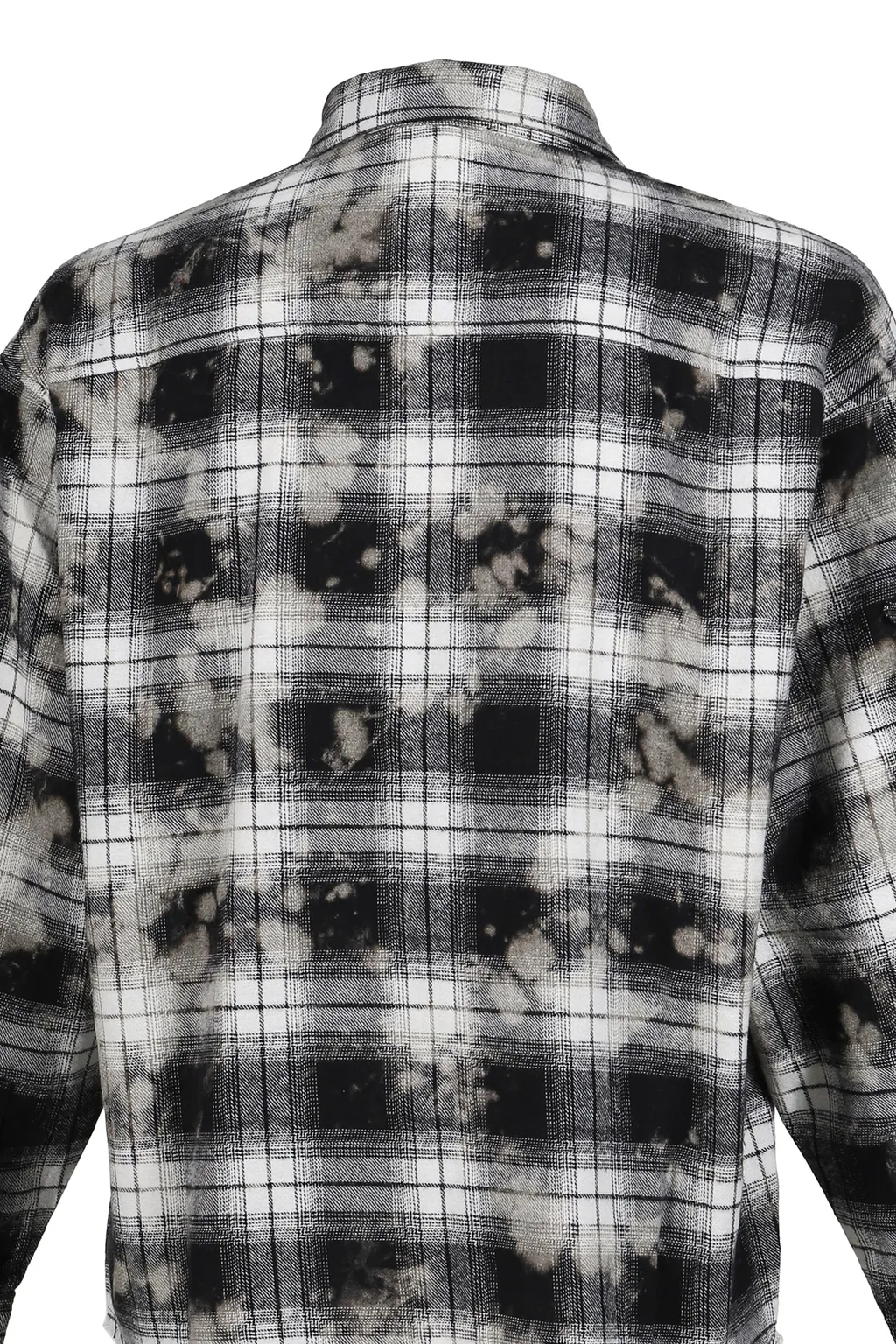 Bleached Flannel Shirt / Black