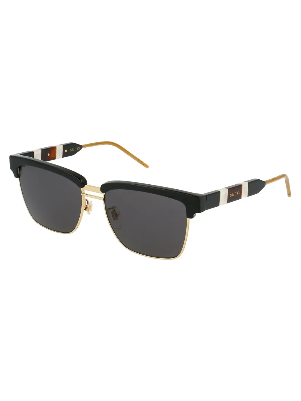 Gucci Eyewear Half-Rim Squared Sunglasses