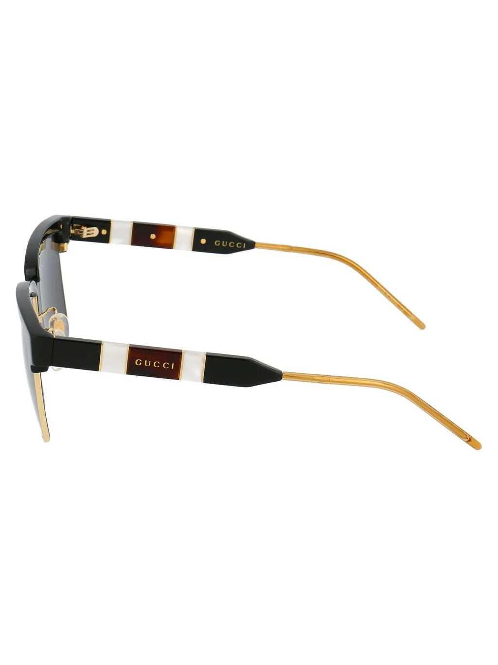Gucci Eyewear Half-Rim Squared Sunglasses