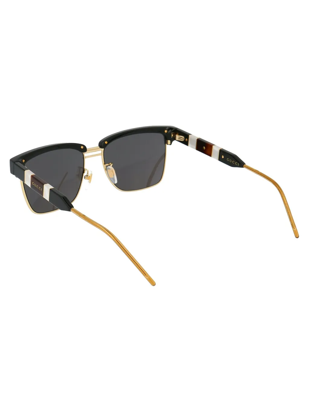 Gucci Eyewear Half-Rim Squared Sunglasses