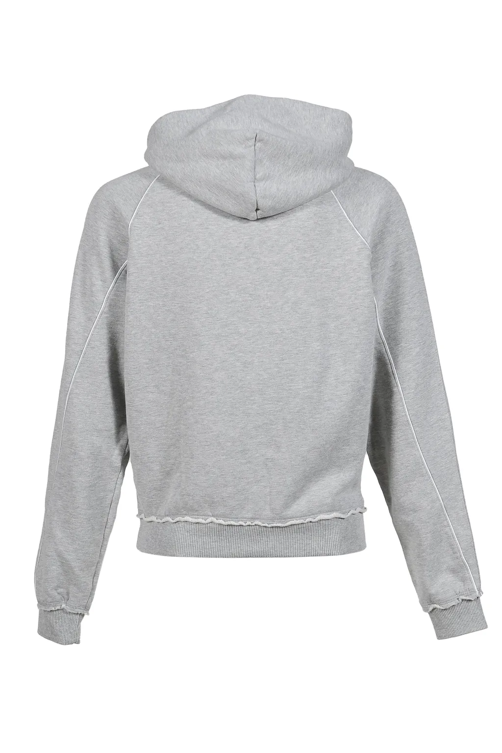 Gray Marl Ecstasy Piped Hoodie / Gry