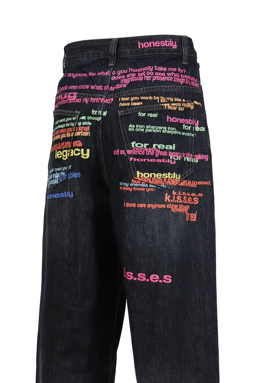 Indigo Rainbow Script Xl Colossus Jean / Ind