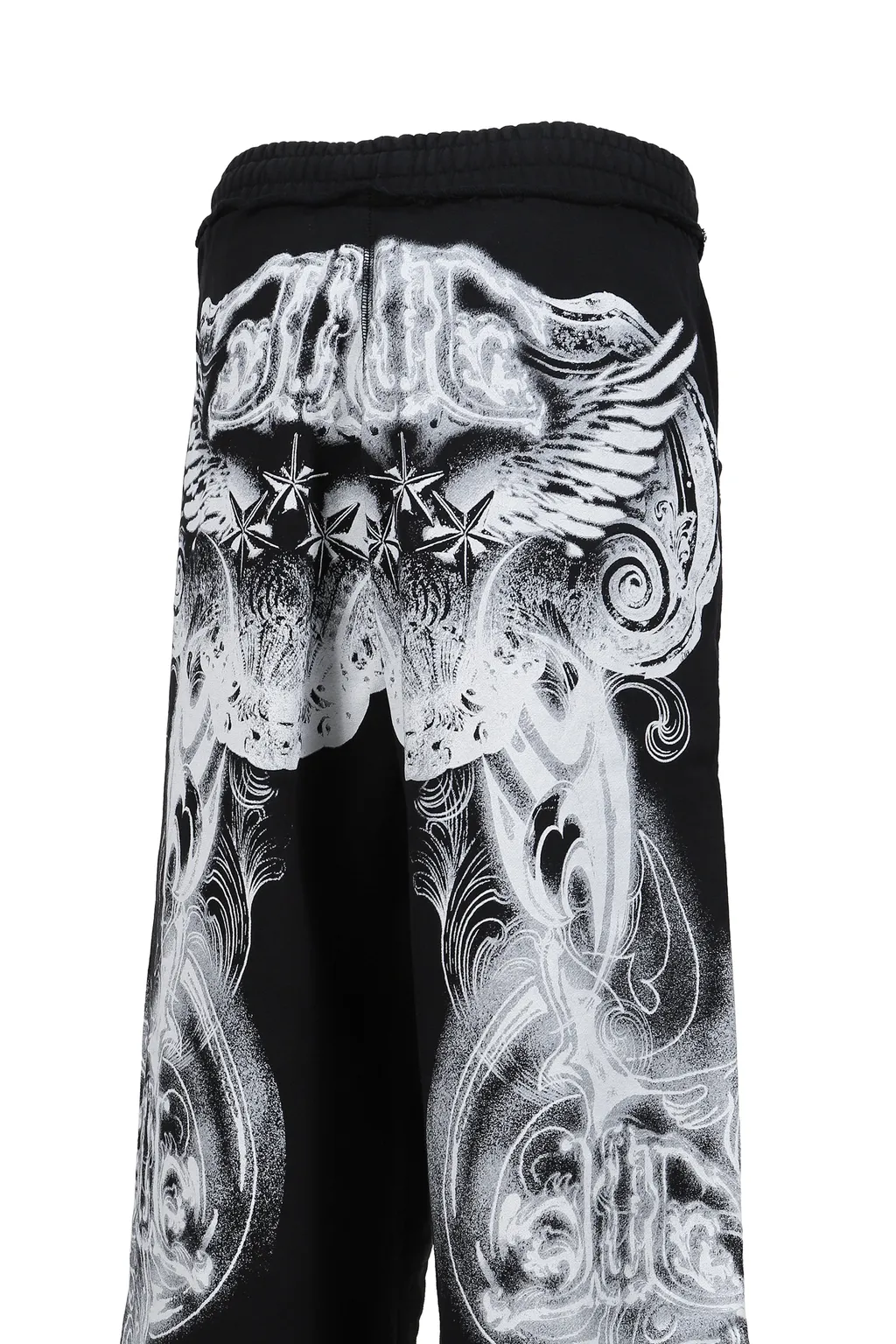 Black Gothic Printed Jogger / Blk