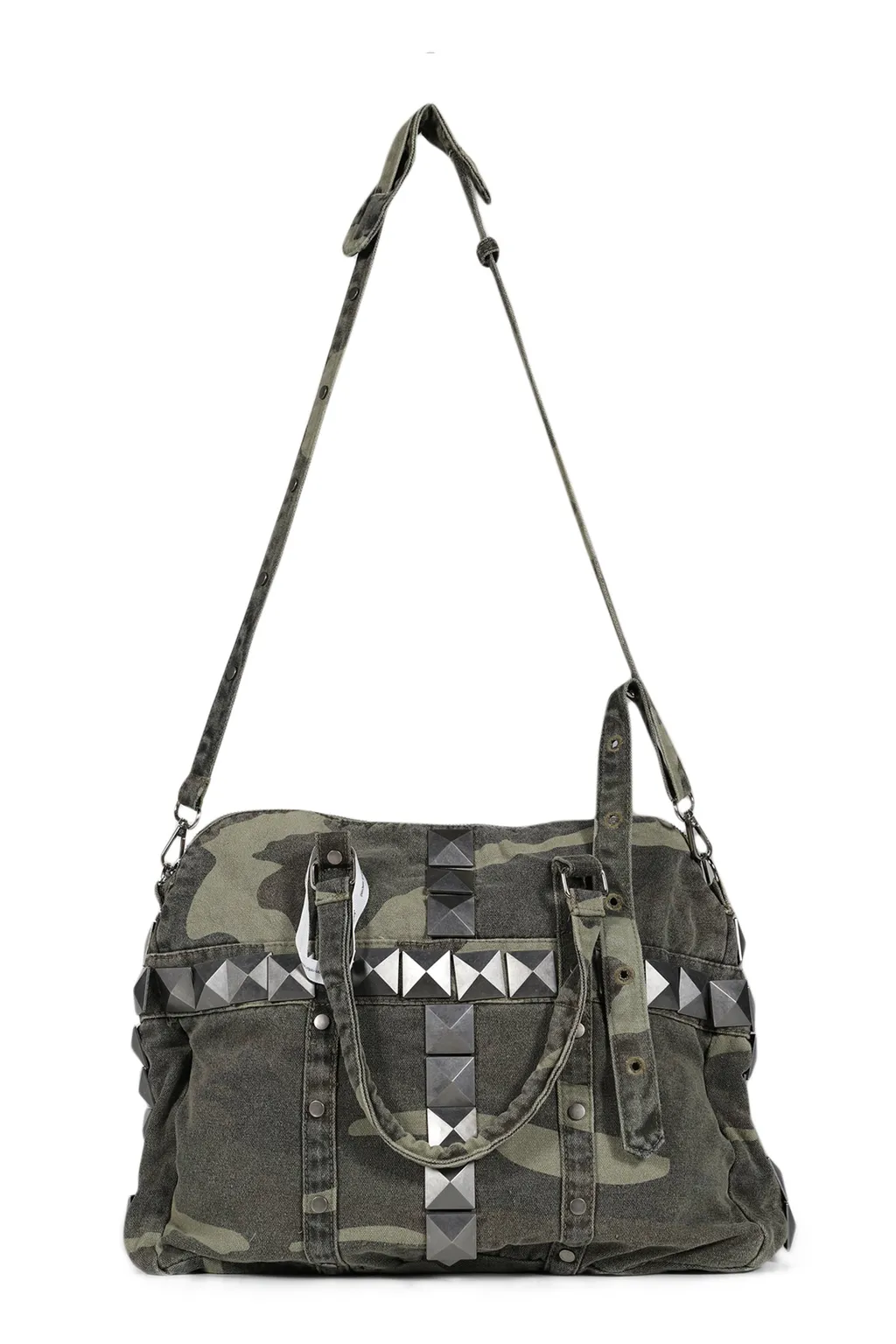Camo Canvas Stud Bag / Camo
