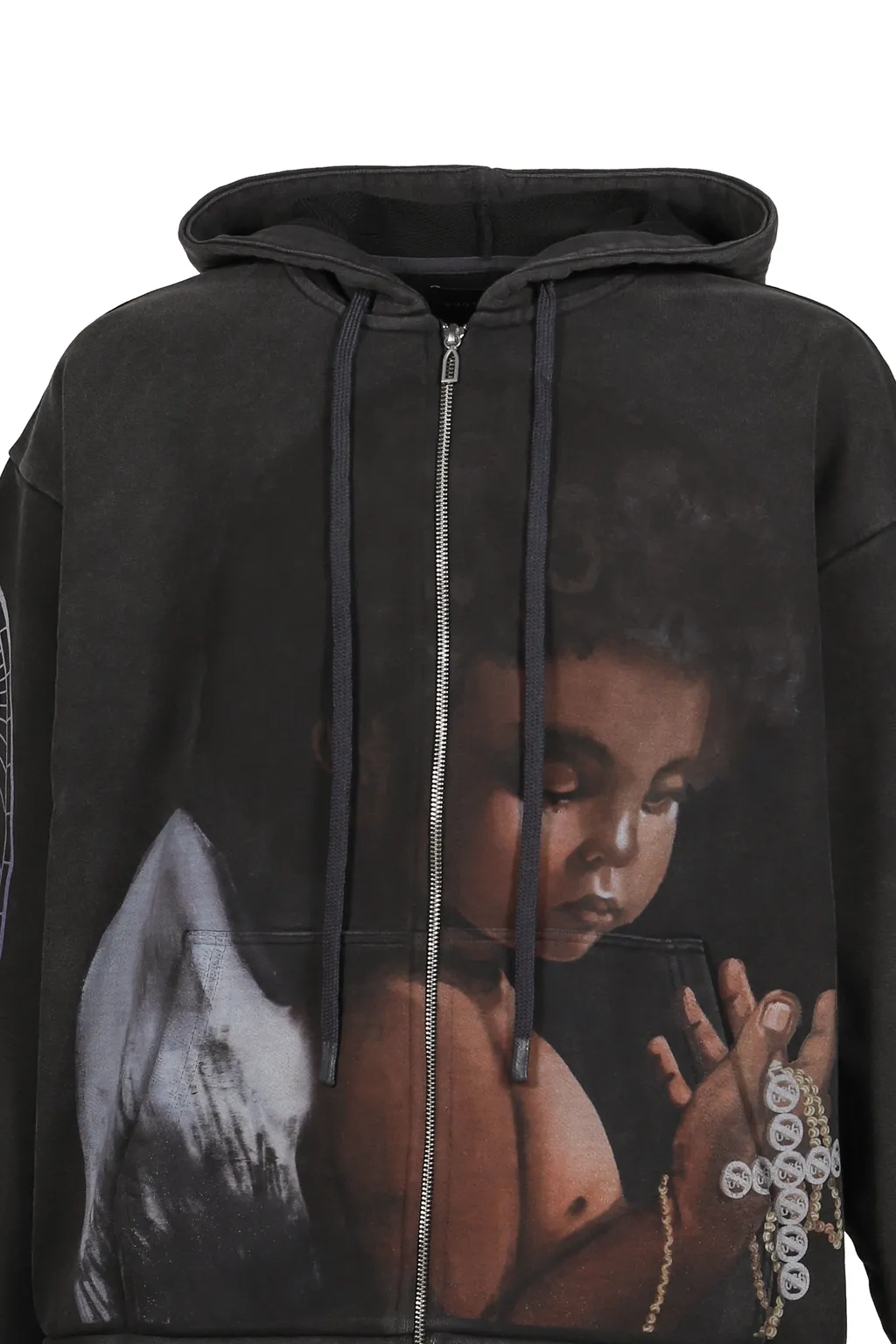 Sacred Being Zip Up / Coal