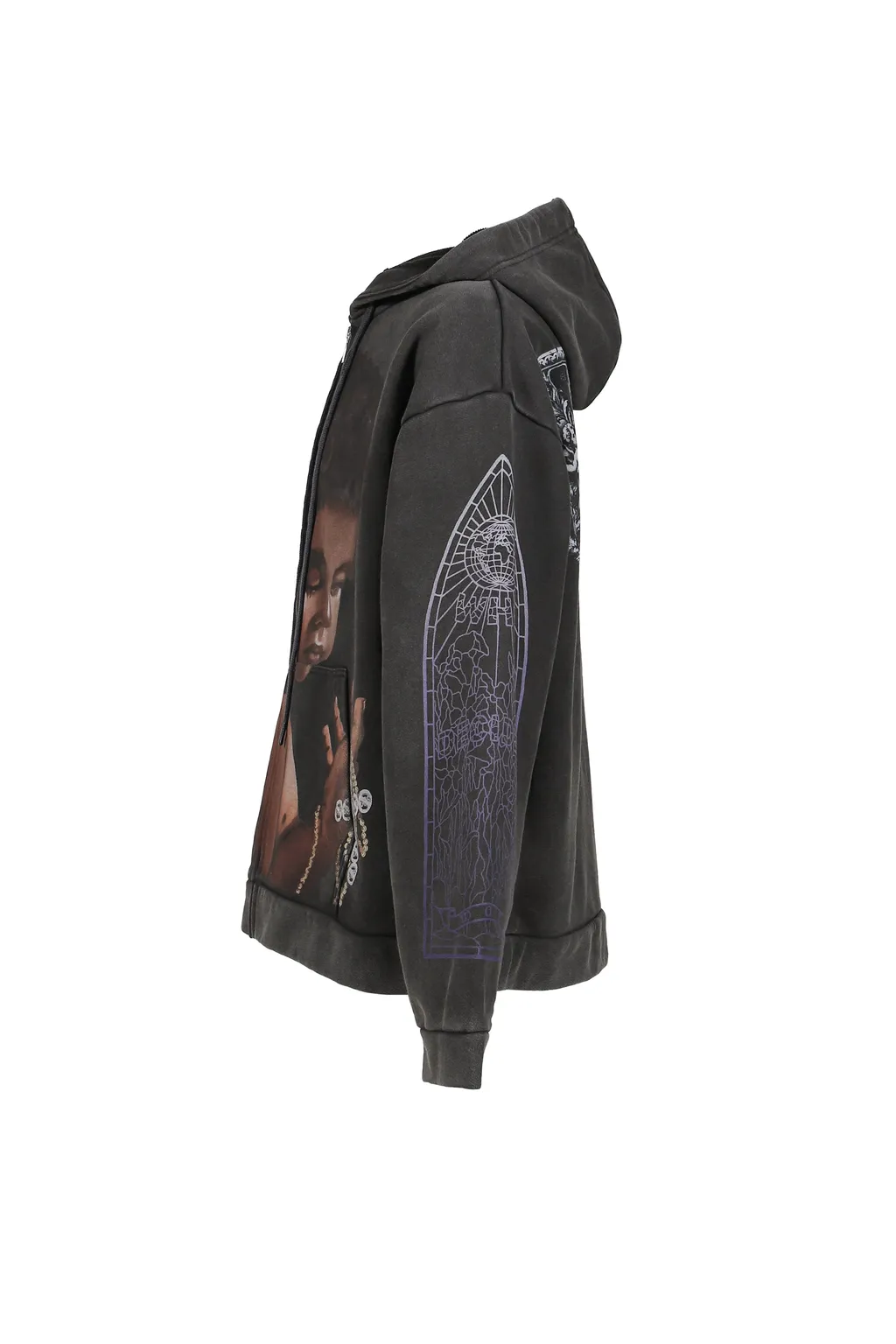 Sacred Being Zip Up / Coal