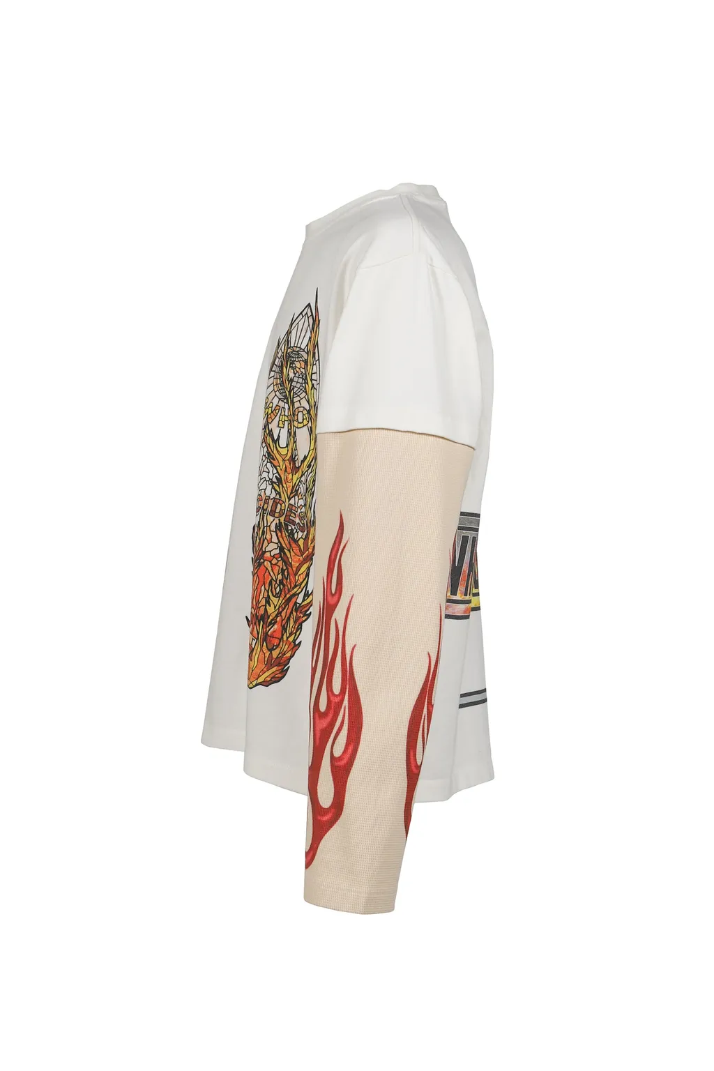 Flame Glass Double Jersey / Cloud, Multi
