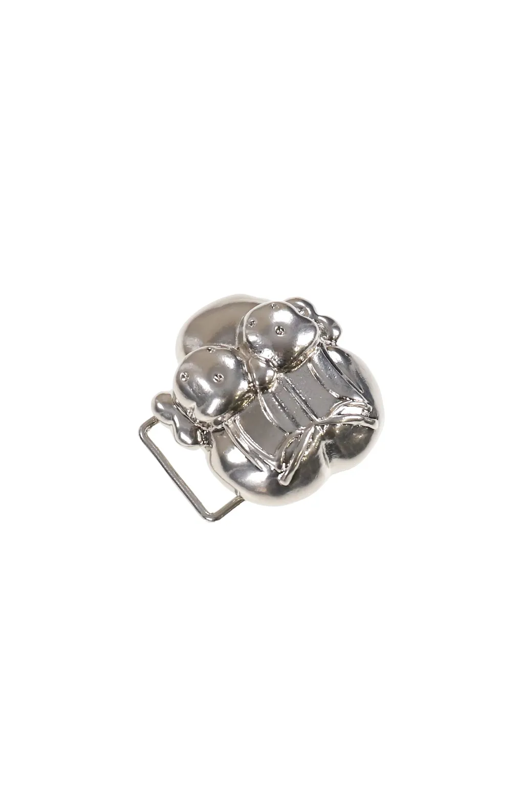 Finesse Pup Belt Buckle- Brass / Blk