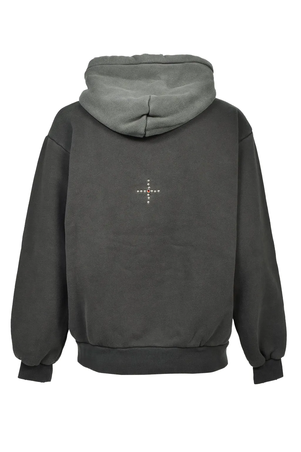 Swjp Zip Up Hoodie W/ Custom Studs Nubian / Gry