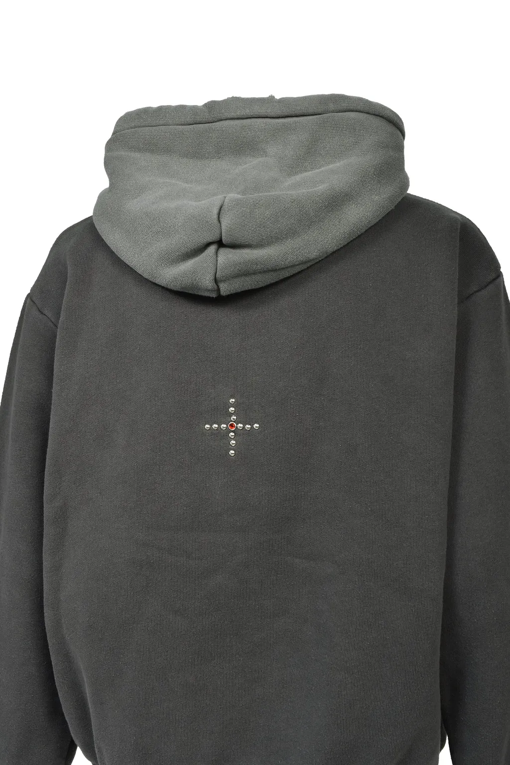Swjp Zip Up Hoodie W/ Custom Studs Nubian / Gry