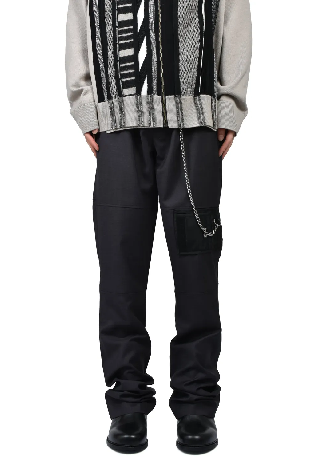 Bootcut Wallet Trouser / Black