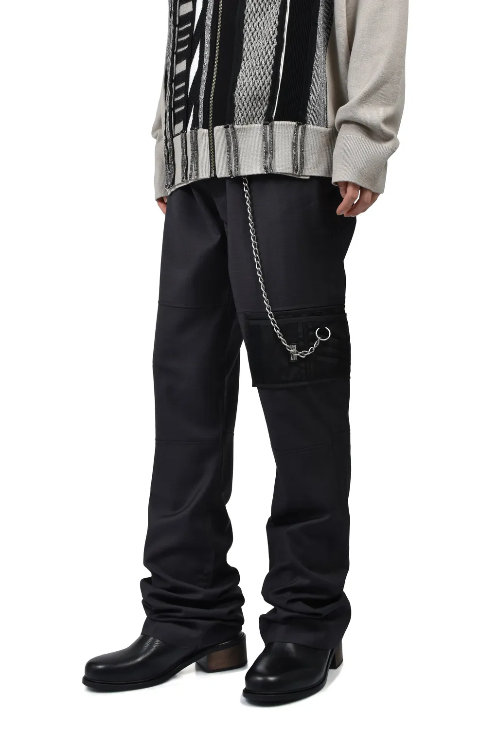 Bootcut Wallet Trouser / Black