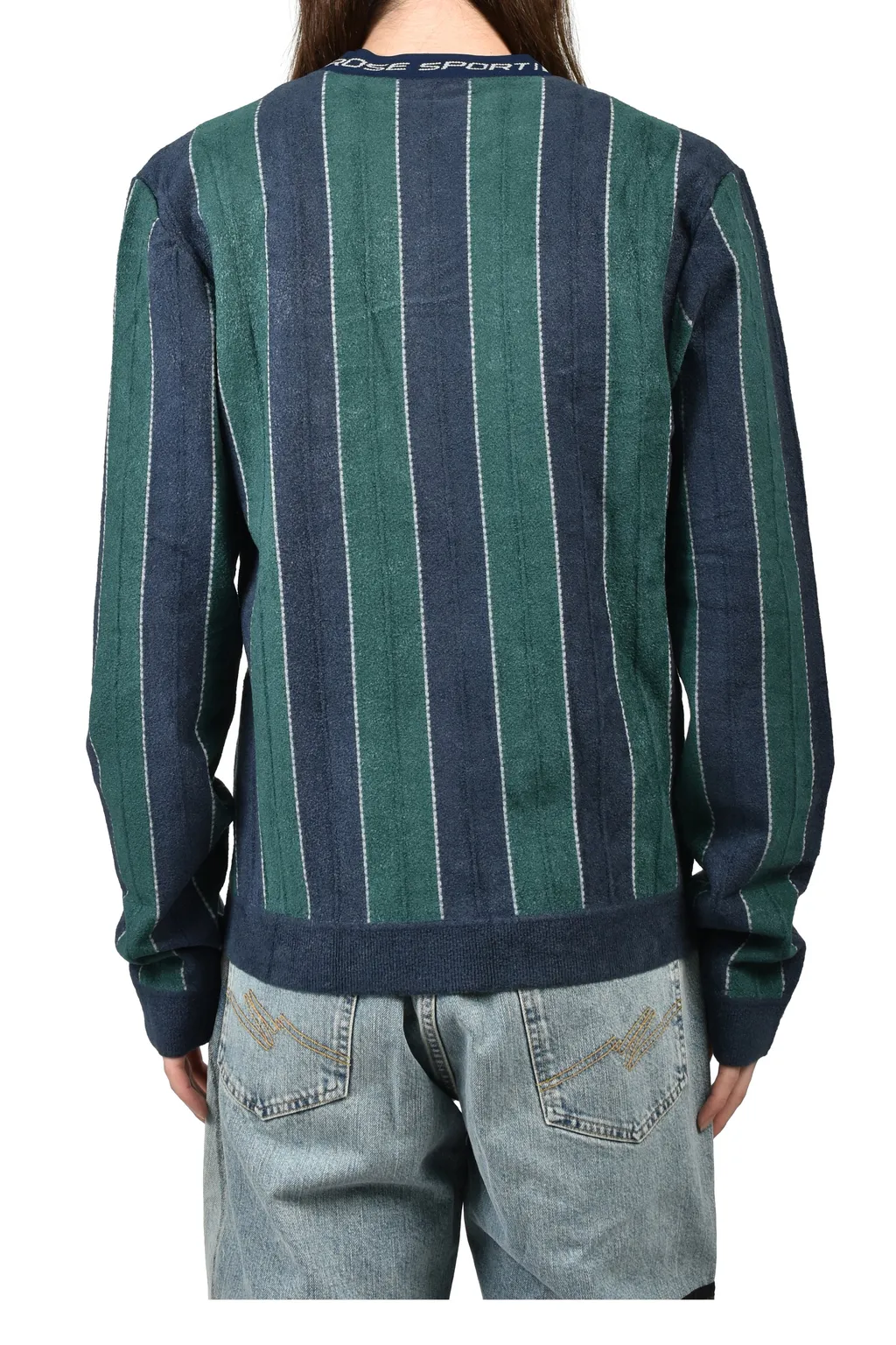 Sporty Logo Crew Neck / Grn Nvy