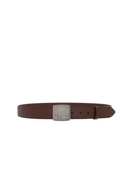 Gucci Logo Plaque Buckle Belt