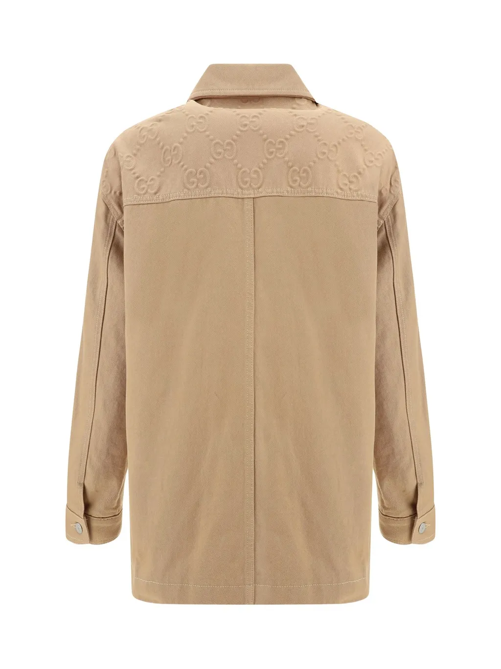 Gucci Gg Detail Denim Jacket