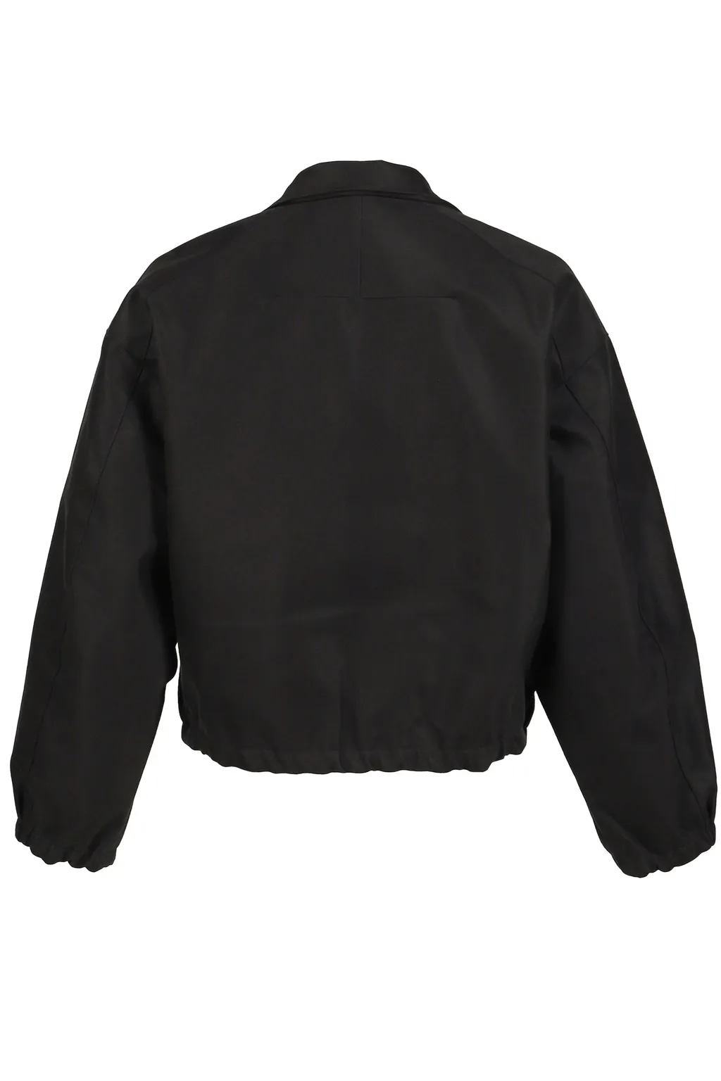Draped Blouse In Moleskin / Black