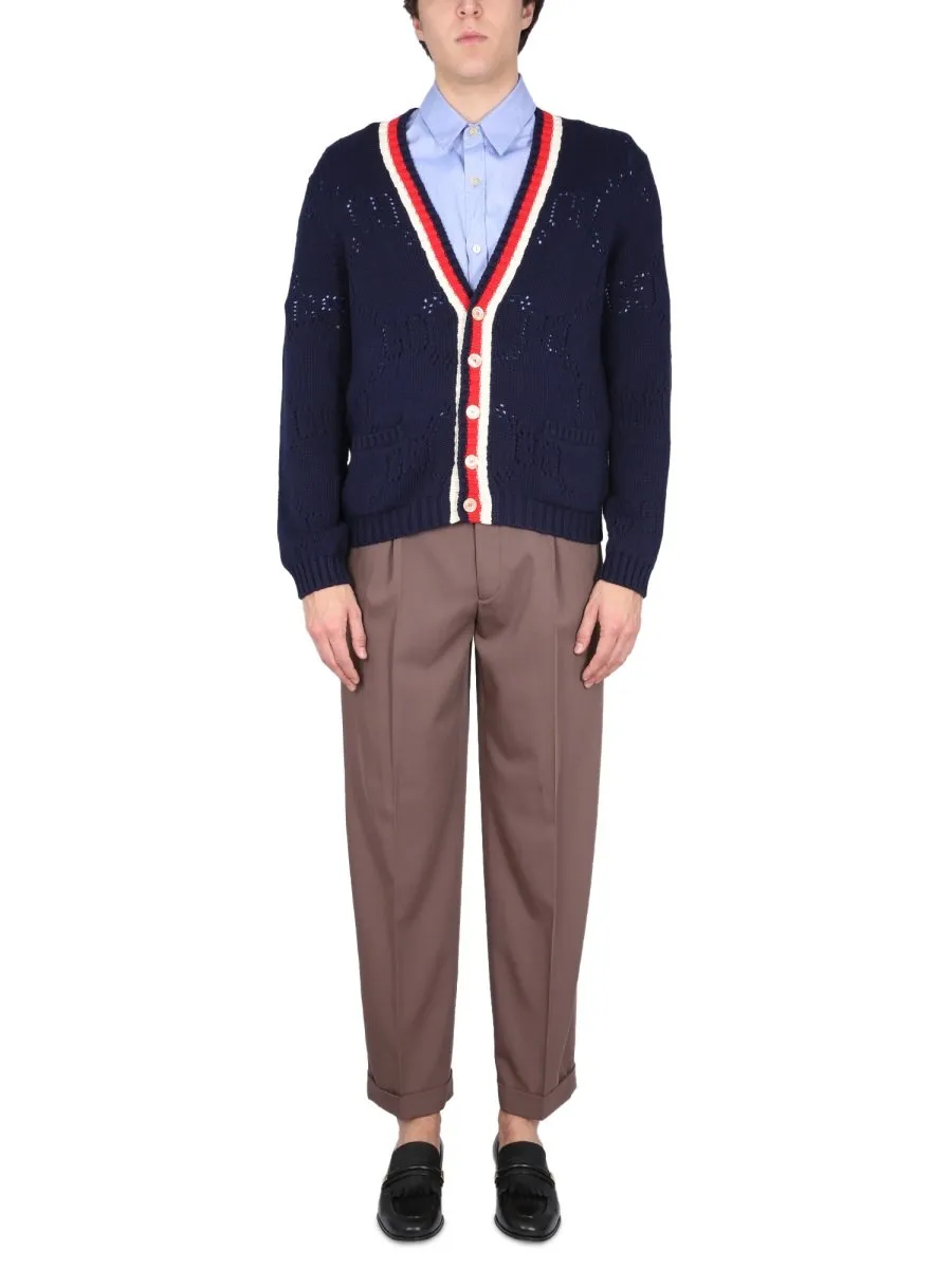 Gucci Bear Motif Embroidered Short-Sleeved Shirt