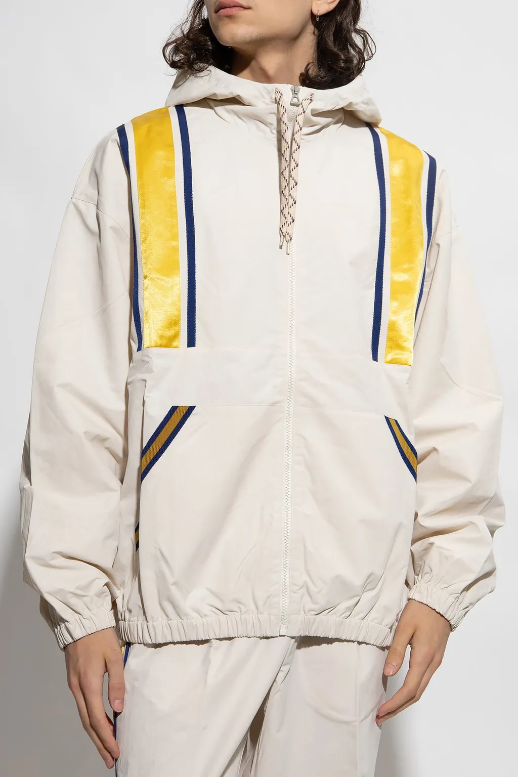 Gucci Striped Detail Hooded Jacket