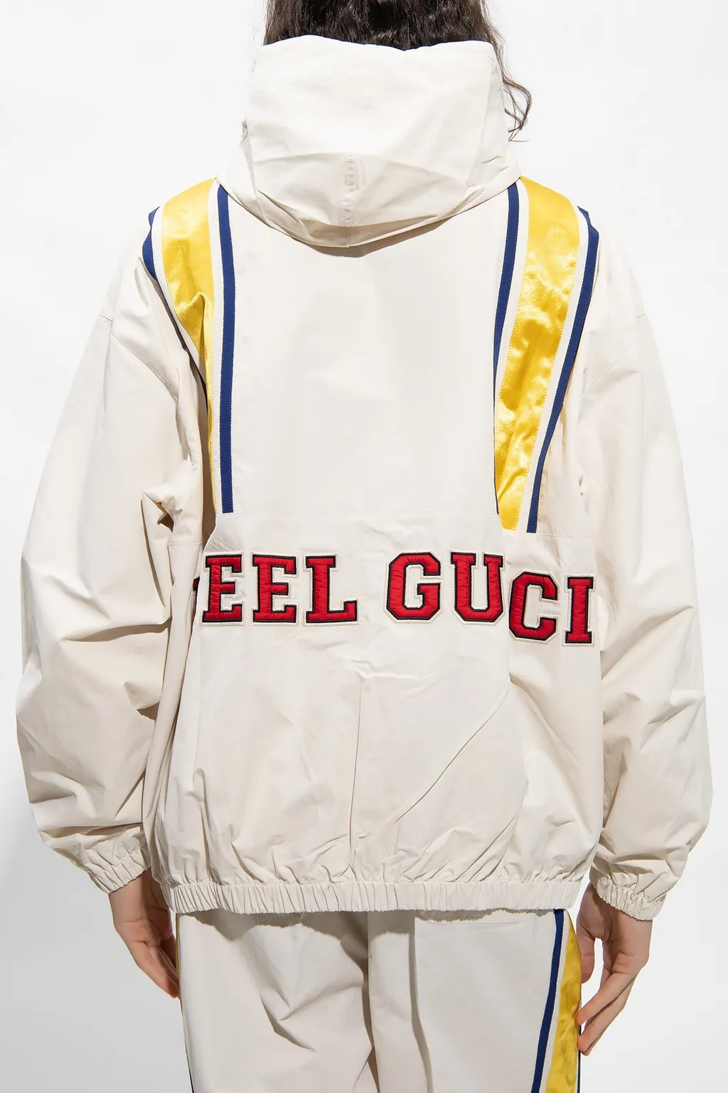 Gucci Striped Detail Hooded Jacket