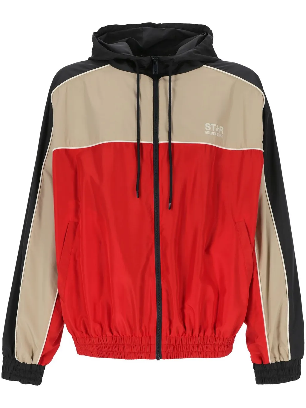Golden Goose Deluxe Brand Colourblock Zipped Drawstring Hoodie