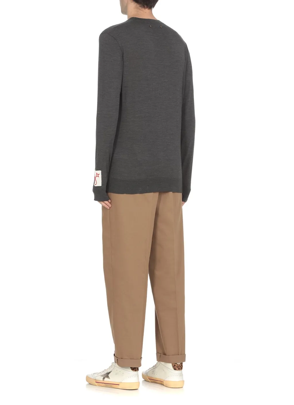 Golden Goose Deluxe Brand Logo Patch Crewneck Jumper