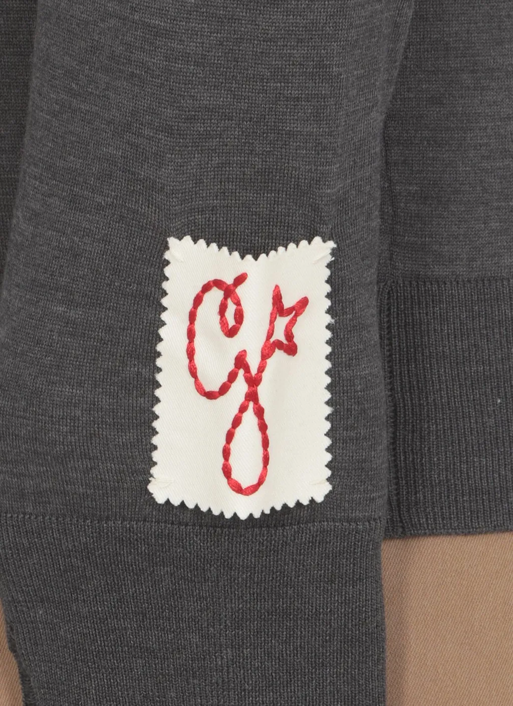 Golden Goose Deluxe Brand Logo Patch Crewneck Jumper