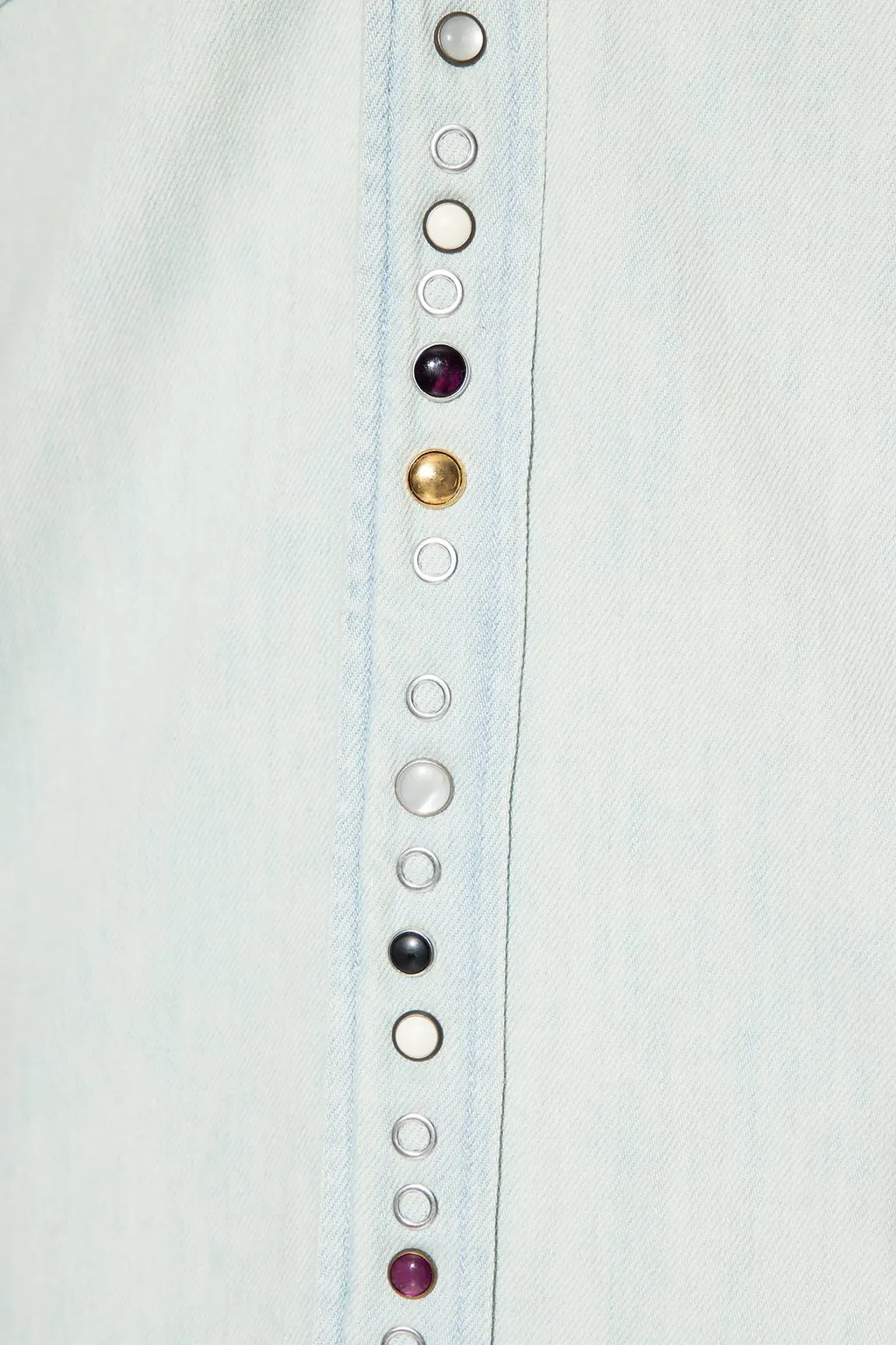 Golden Goose Deluxe Brand Logo-Patch Distressed Shirt