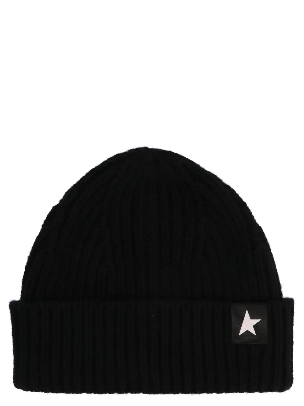 Golden Goose Deluxe Brand Star Patch Ribbed Beanie