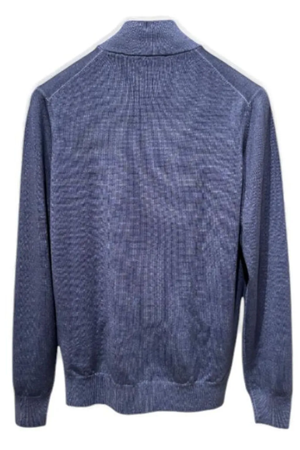 Gran Sasso Wool Knitted Zip Jersey Jumper