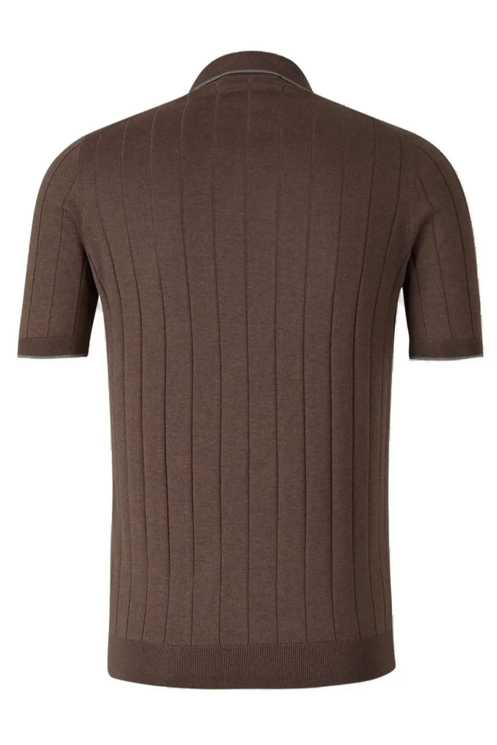 Gran Sasso Short-Sleeved Knitted Polo Shirt