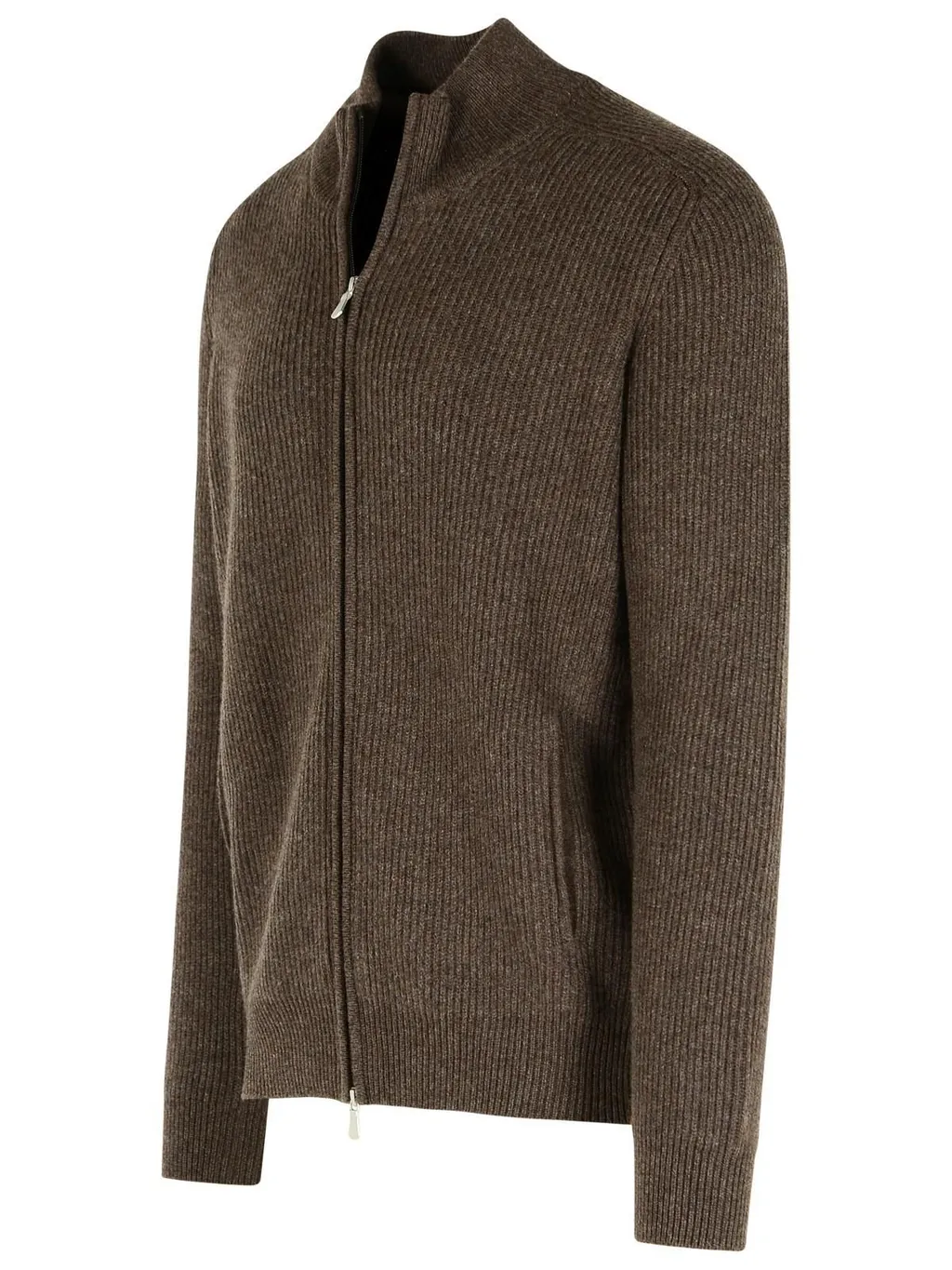 Gran Sasso High-Neck Zip-Up Cardigan