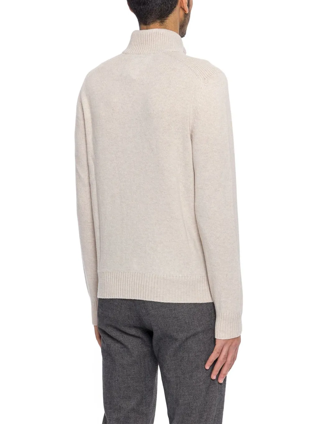 Gran Sasso High Neck Buttoned Jumper