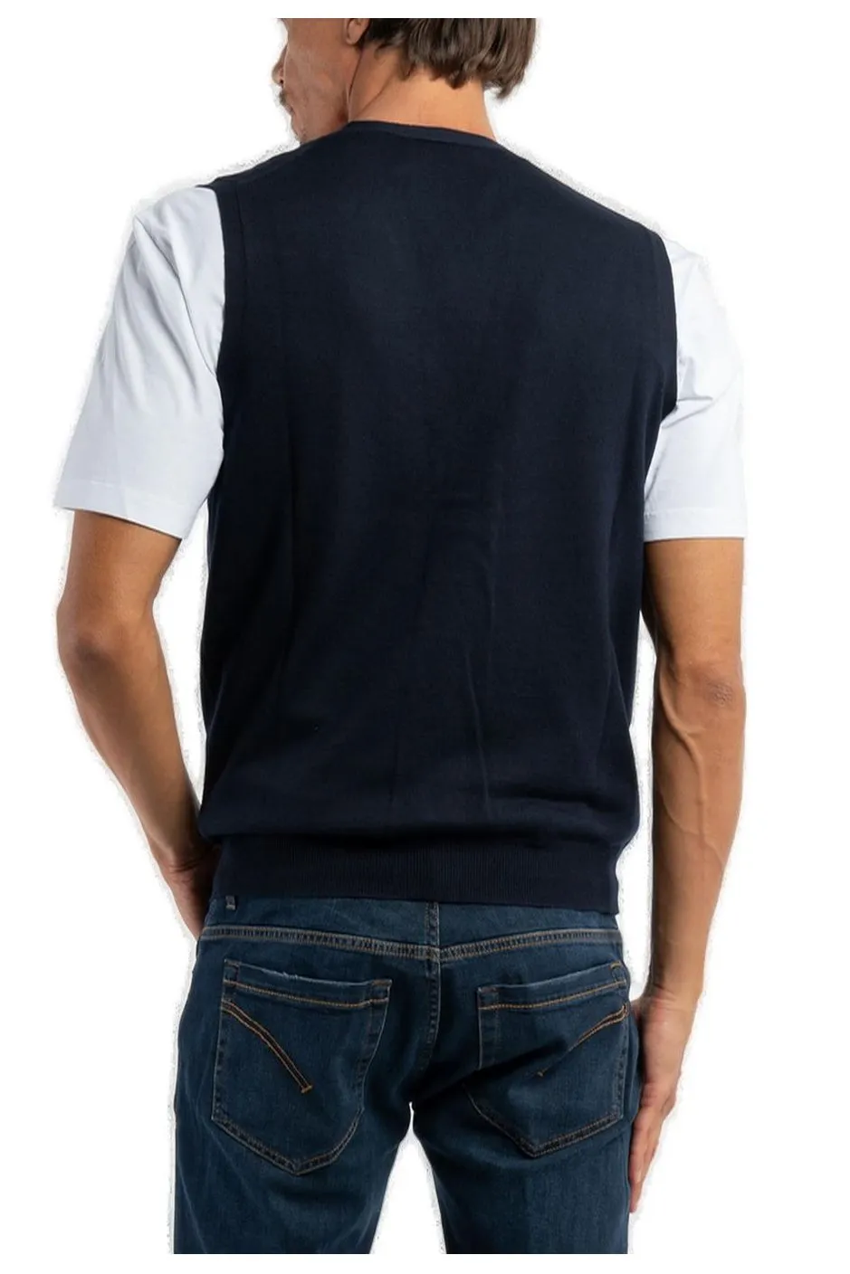 Gran Sasso V-Neck Knitted Vest