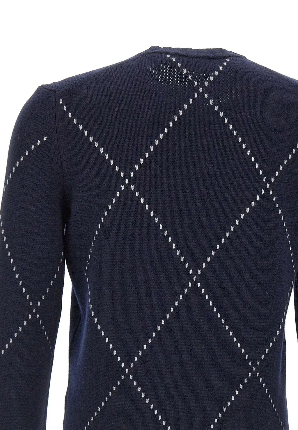 Gran Sasso Diamond Intarsia Crew Neck Jumper