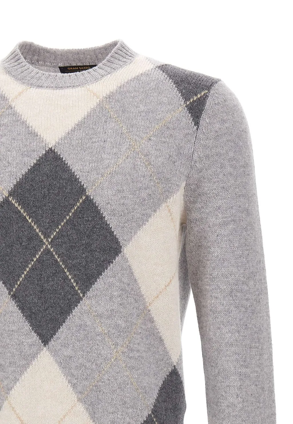 Gran Sasso Checked Crewneck Jumper