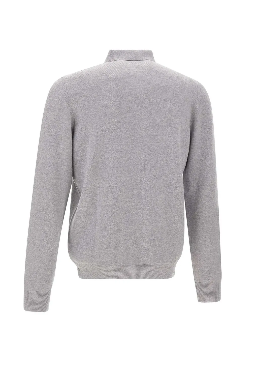 Gran Sasso Long-Sleeved Knitted Polo Shirt