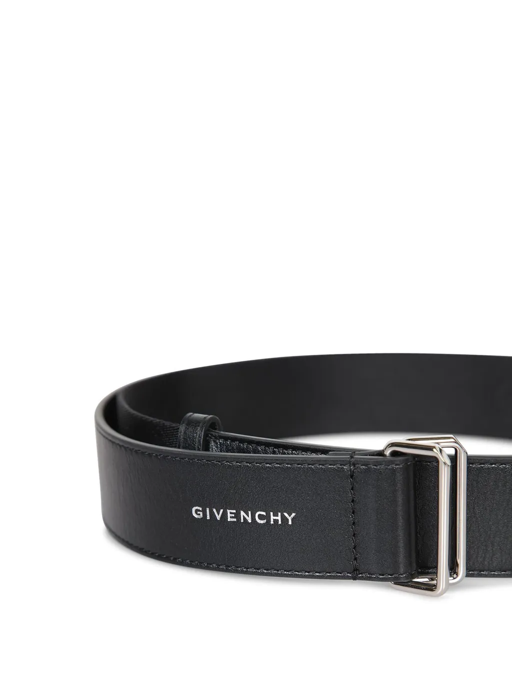 Givenchy Logo Printed Double Buckle Belt