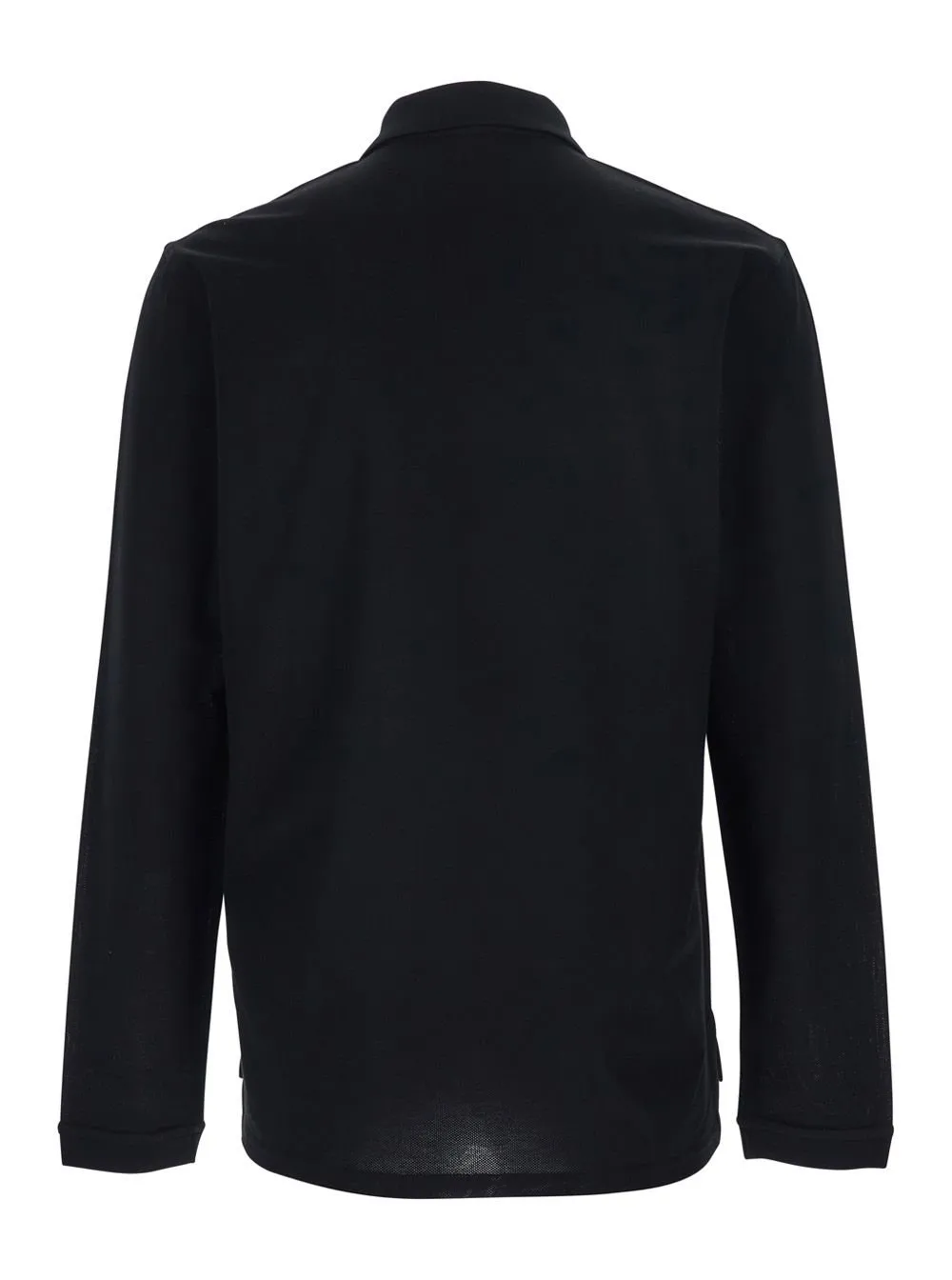 Givenchy Logo Patch Long-Sleeve Polo Shirt