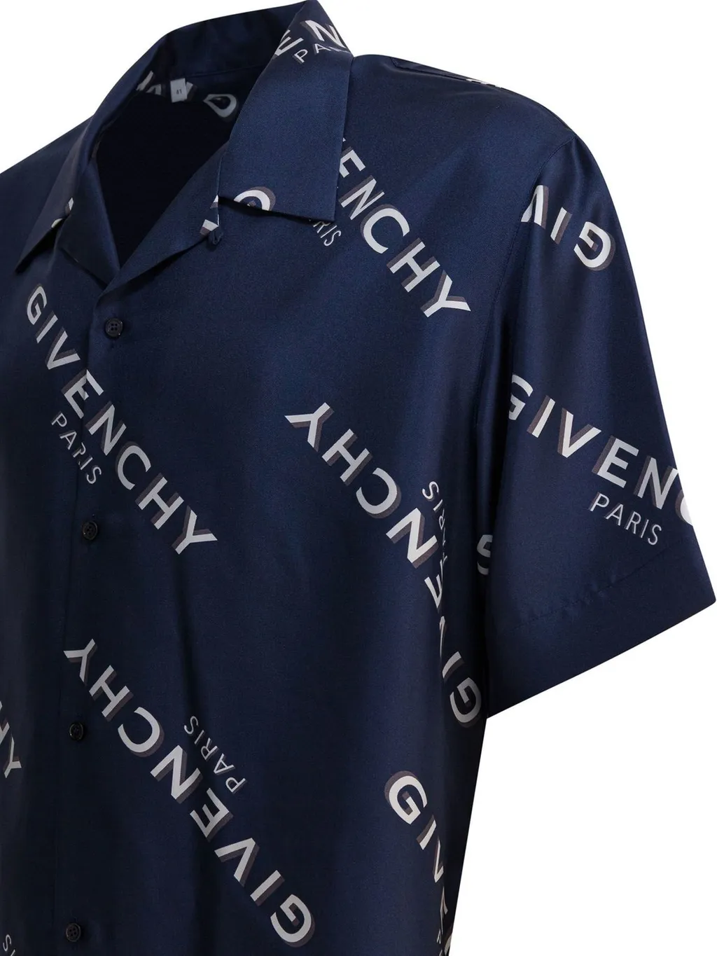 Givenchy	Logo Printed Short-Sleeve Bowling Shirt