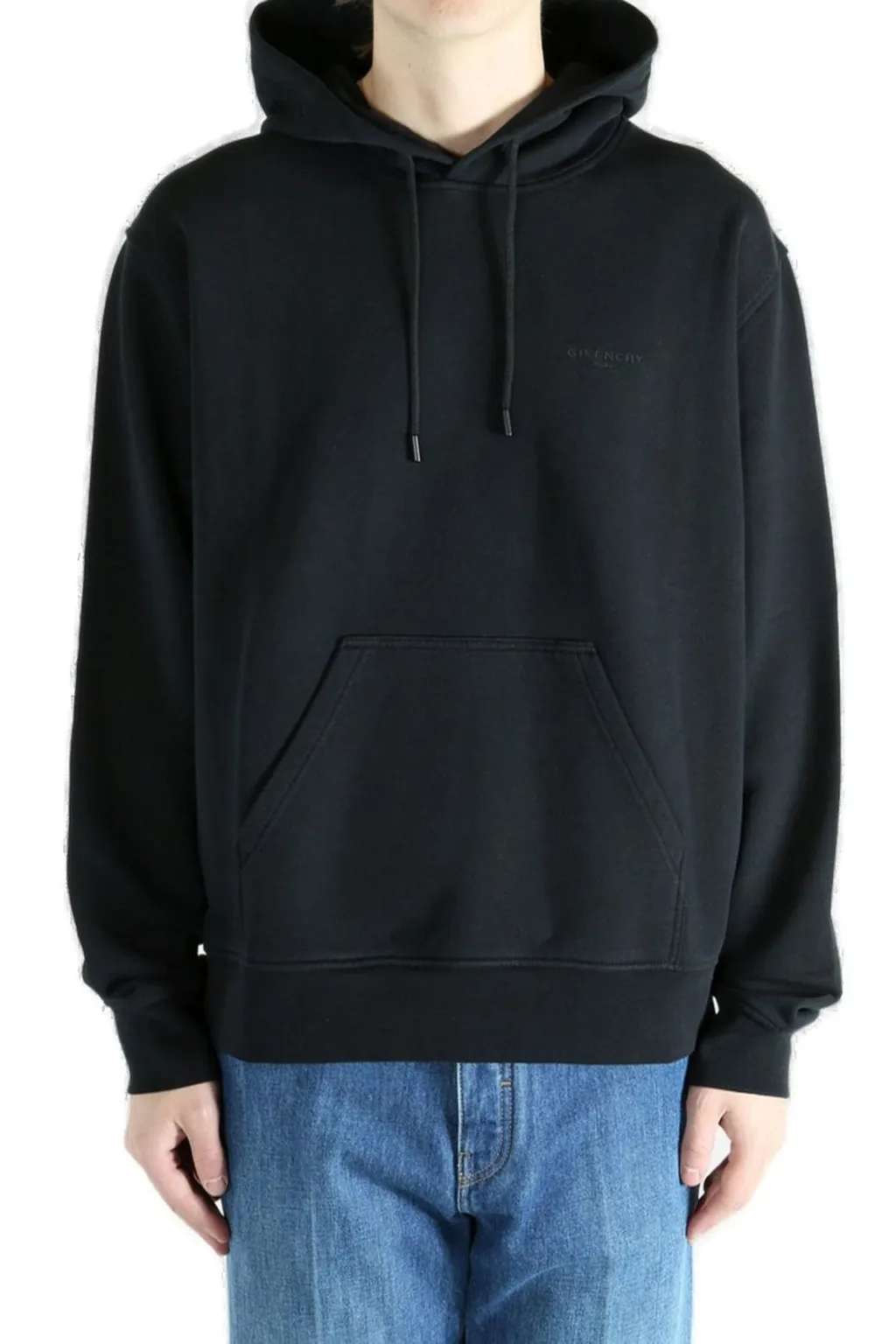 Givenchy Couture Seam Regular Fit Drawstring Hoodie